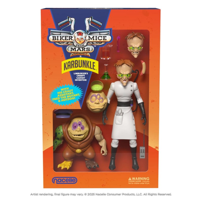 Biker Mice From Mars: Karbunkle & Fred The Mutant Action Figure
