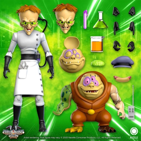 Biker Mice From Mars: Karbunkle & Fred The Mutant Action Figure Biker Mice From Mars: Karbunkle & Fred The Mutant Action Figure