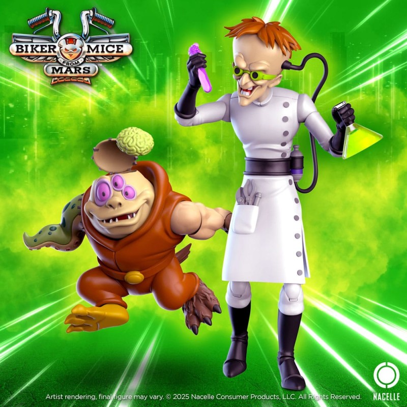 Biker Mice From Mars: Karbunkle & Fred The Mutant Action Figure