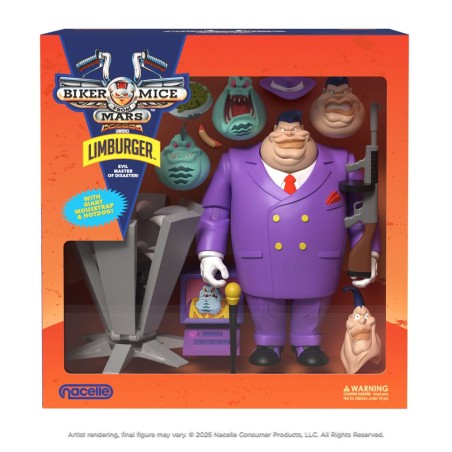Biker Mice From Mars: Limburger Action Figure 23 cm Biker Mice From Mars: Limburger Action Figure 23 cm