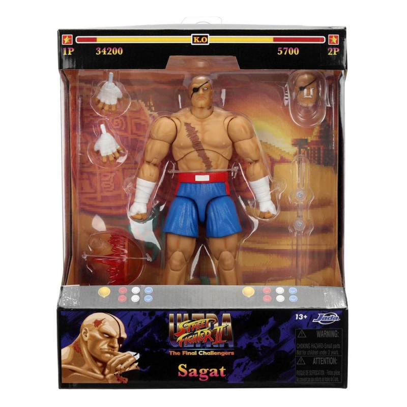 Ultra Street Fighter II: Sagat Action Figure 19 cm