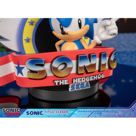 Sonic the Hedgehog: Sonic Title Screen Statue 21 cm