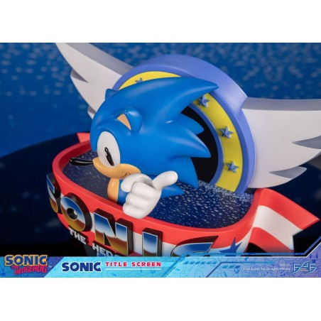 Sonic the Hedgehog: Sonic Title Screen Statue 21 cm