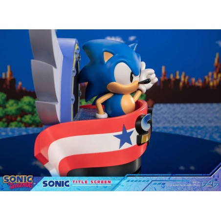 Sonic the Hedgehog: Sonic Title Screen Statue 21 cm