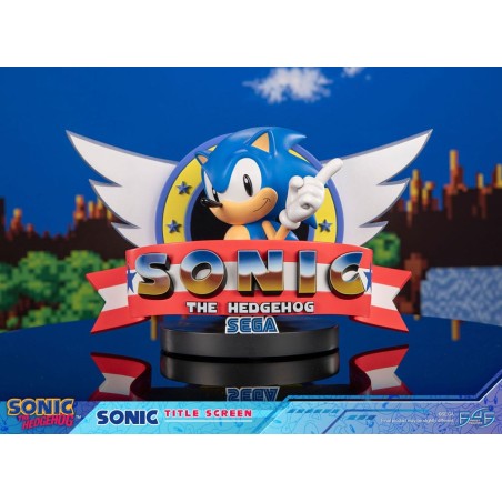 Sonic the Hedgehog: Sonic Title Screen Statue 21 cm