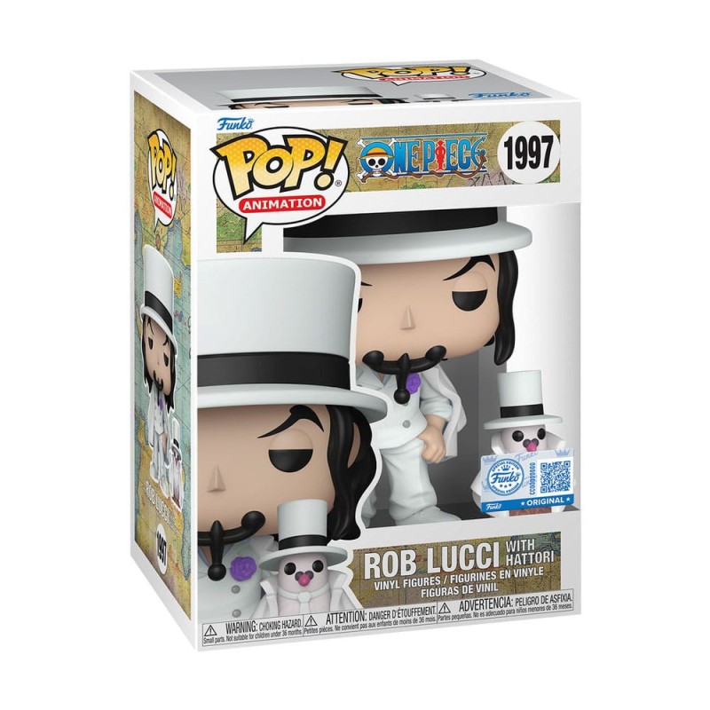 Funko Pop! Anime: One Piece - Rob Lucci with Hattori