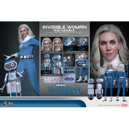 Hot Toys: The Fantastic Four First Steps - Invisible Woman & Hot Toys: The Fantastic Four First Steps - Invisible Woman &