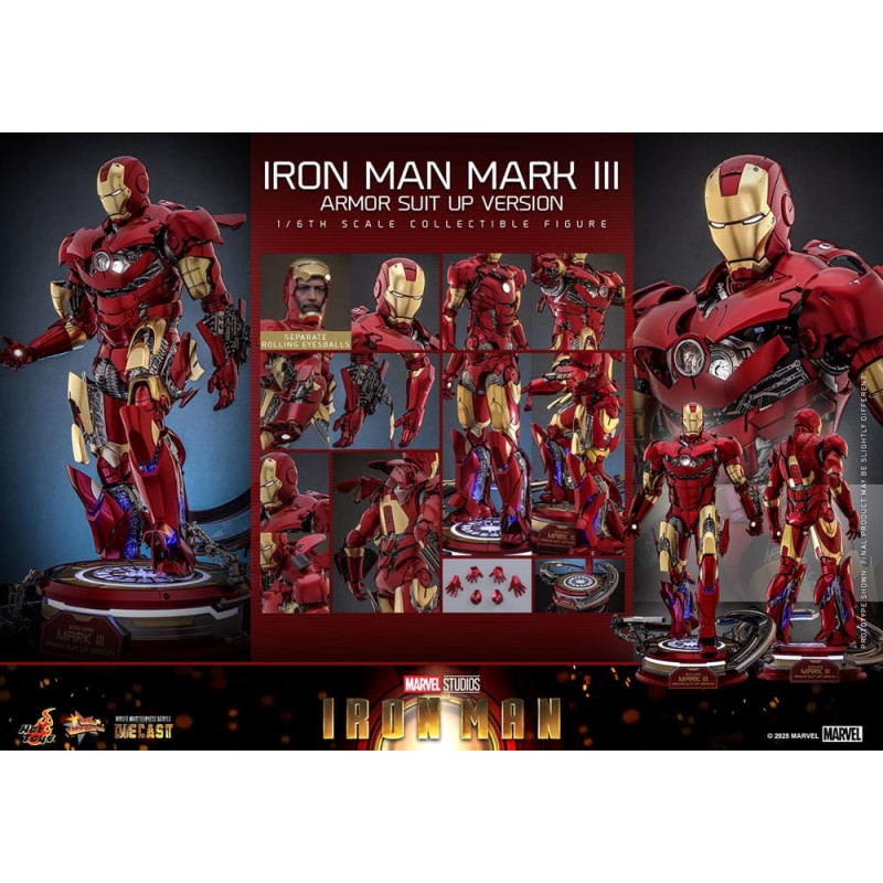Hot Toys Marvel: Iron Man Mark III (Armor Suit Up Version) 1/6