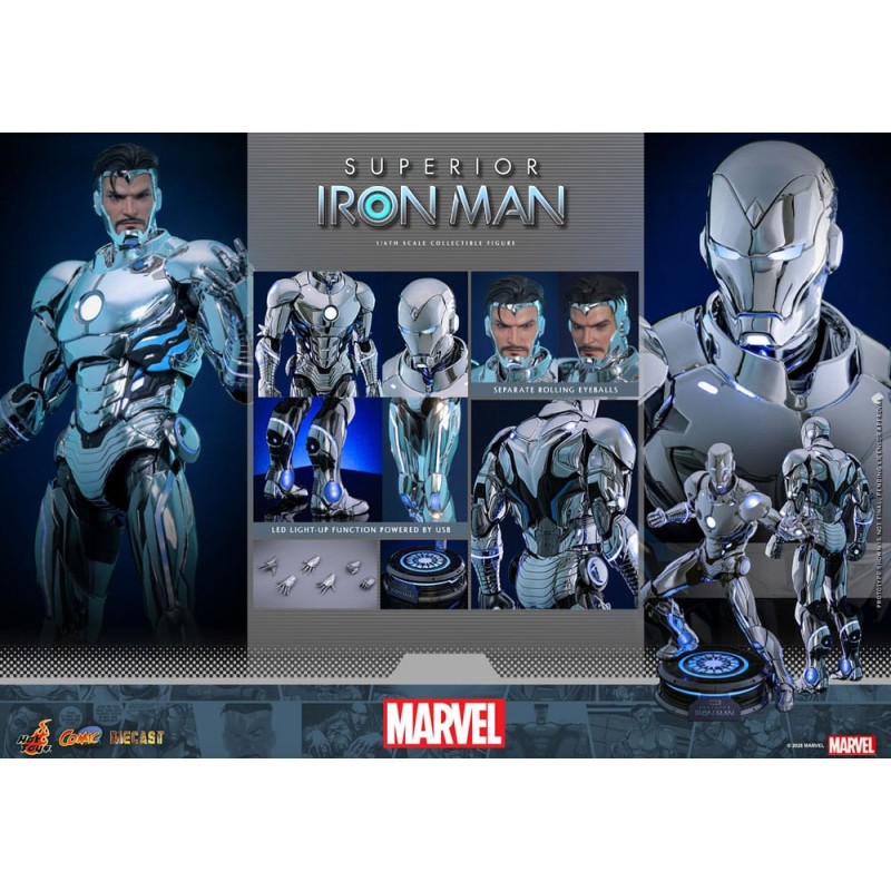 Hot Toys Marvel: Superior Iron Man 1/6 Scale Diecast Figure 32