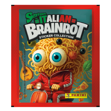 Italian Brainrot sticker collection starter album and 3 packs