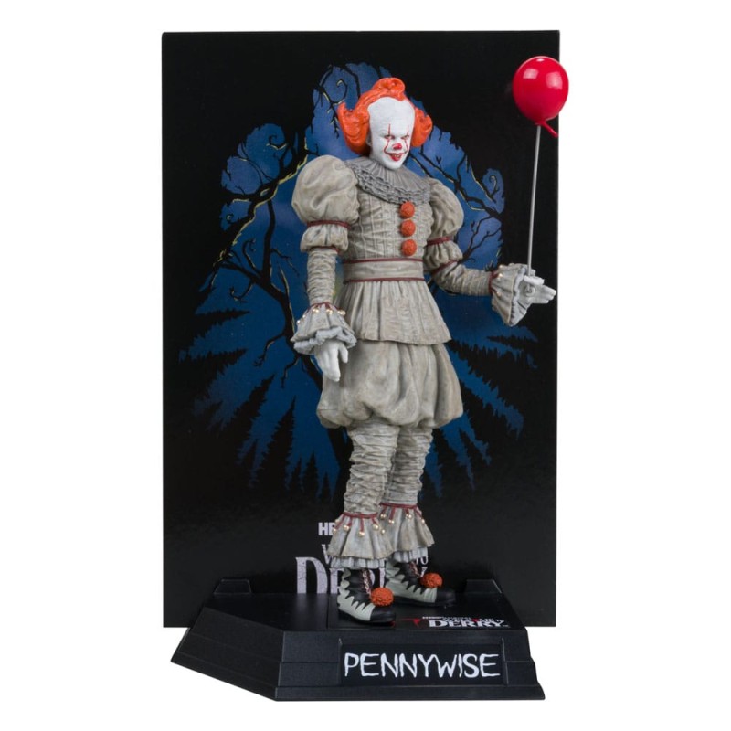 IT Welcome to Derry: Pennywise Movie Maniacs PVC Statue (Gold