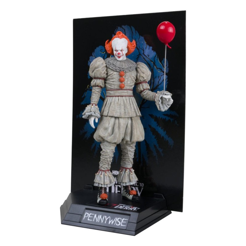 IT Welcome to Derry: Pennywise Movie Maniacs PVC Statue (Gold