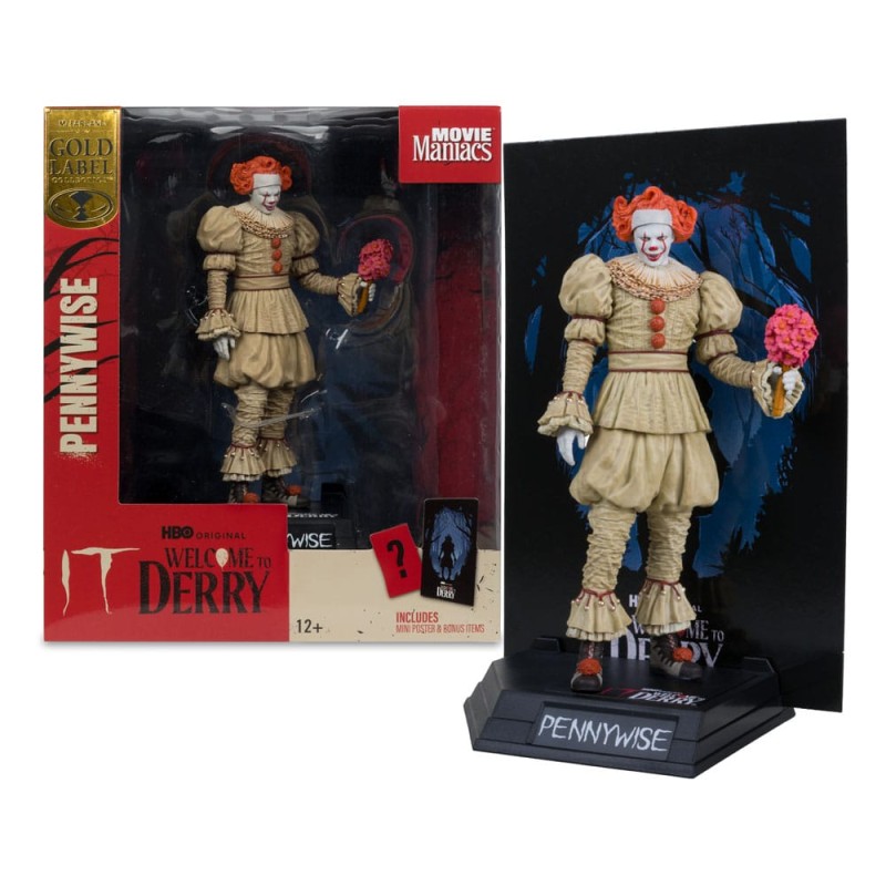 IT Welcome to Derry: Pennywise Flashback Movie Maniacs PVC