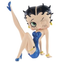 Betty Boop: Leg Up Blue Statue