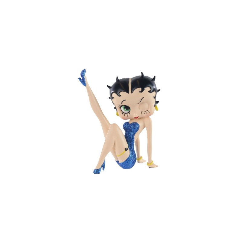 Betty Boop: Leg Up Blue Statue