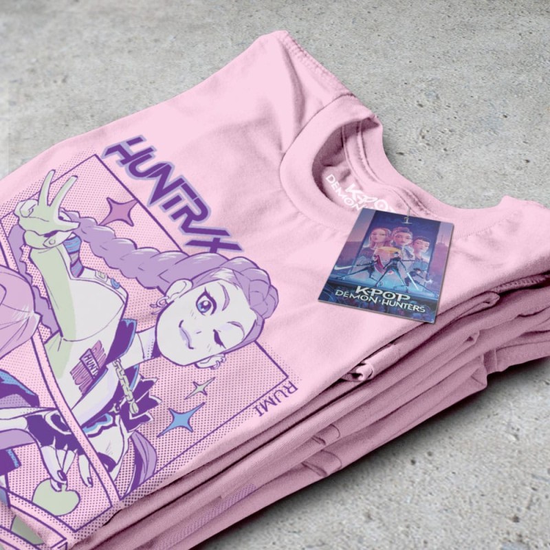 KPop Demon Hunters: T-Shirt Huntrix Anime (Size S)
