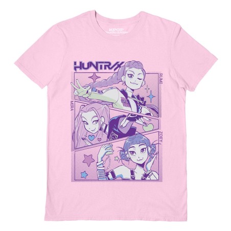 KPop Demon Hunters: T-Shirt Huntrix Anime (Size L) KPop Demon Hunters: T-Shirt Huntrix Anime (Size L)