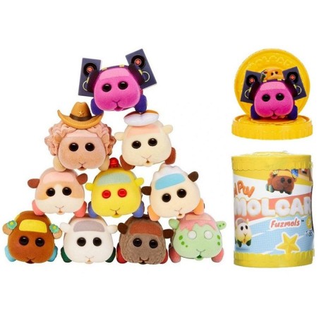 Molcar Fuzmols: Mystery Cavia Flocked Figure (1 stuks - 1 piece)