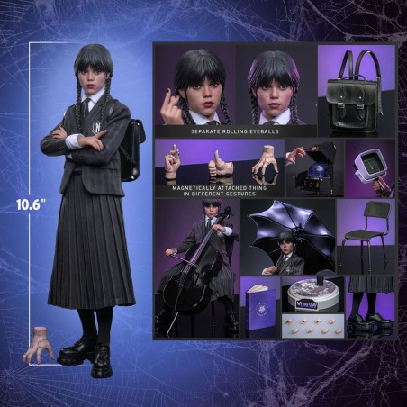 Hot Toys Wednesday: Wednesday 1/6 Scale Figure 27 cm Hot Toys Wednesday: Wednesday 1/6 Scale Figure 27 cm