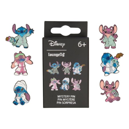 Loungefly Mystery Pin: Disney Stitch & Angel Sleepover (1 piece