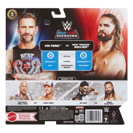 WWE: Punk vs Seth "Freakin" Rollins Action Figures 2-Pack 15 cm
