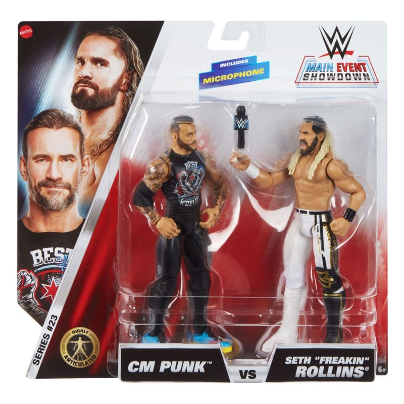 WWE: Punk vs Seth "Freakin" Rollins Action Figures 2-Pack 15 cm