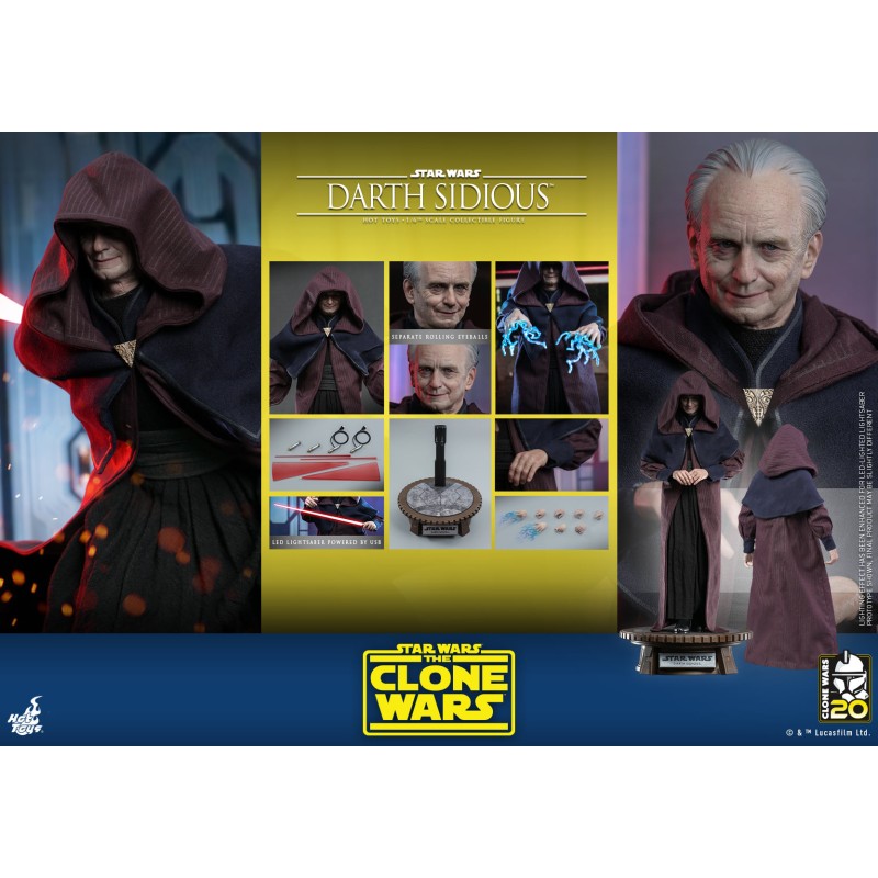 Hot Toys: Star Wars - Darth Sidious (Clone Wars) TMS-102 1/6