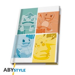 Pokémon: Notebook Kanto Starters A5