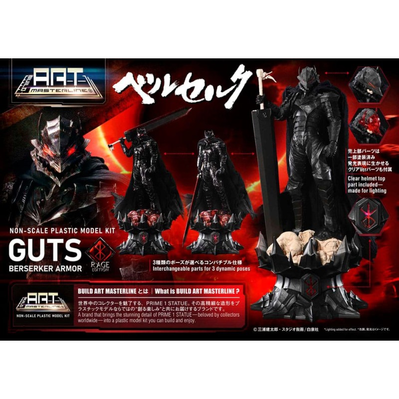 Berserk Plastic Build Art Masterline Model Kit Guts Berserker