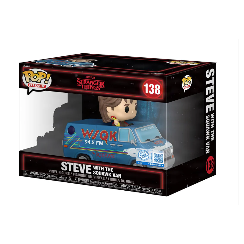 Stranger Things POP! Rides Deluxe Vinyl Steve with The Squawk