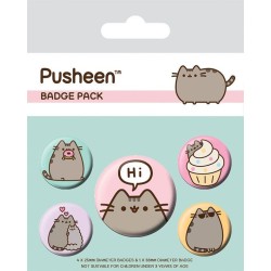 Pusheen: Pusheen Pin-Back Buttons 5-Pack Pusheen Says Hi