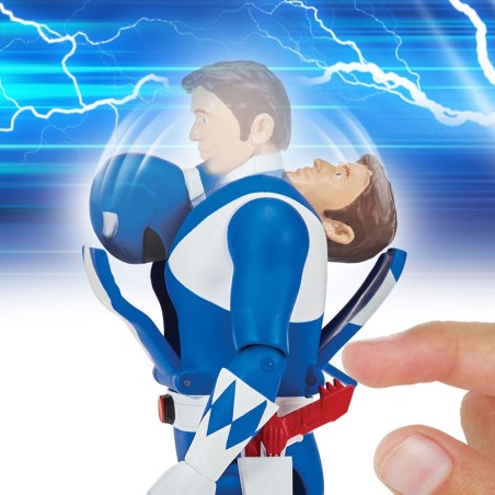 Mighty Morphin Power Rangers: Auto-Morphin Blue Ranger Action