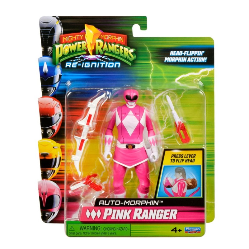 Mighty Morphin Power Rangers: Auto-Morphin Pink Ranger Action