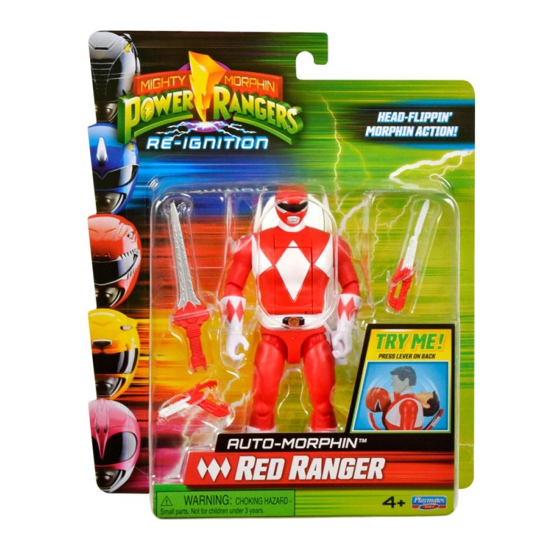 Mighty Morphin Power Rangers: Auto-Morphin Red Ranger Action
