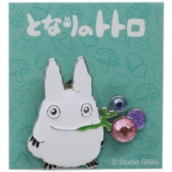 My Neighbor Tortoro: White Totoro Deluxe Large Pin