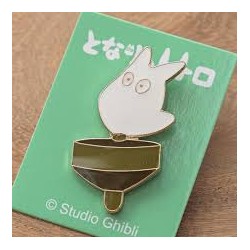 My Neighbor Totoro: White Totoro Playing Pin Badge