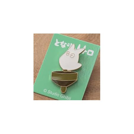 My Neighbor Totoro: White Totoro Playing Pin Badge
