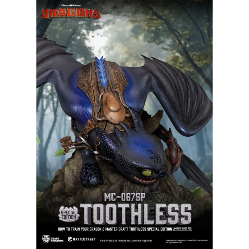How To Train Your Dragon 2: Master Craft Statue Toothless 38 cm