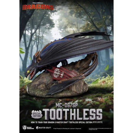 How To Train Your Dragon 2: Master Craft Statue Toothless 38 cm