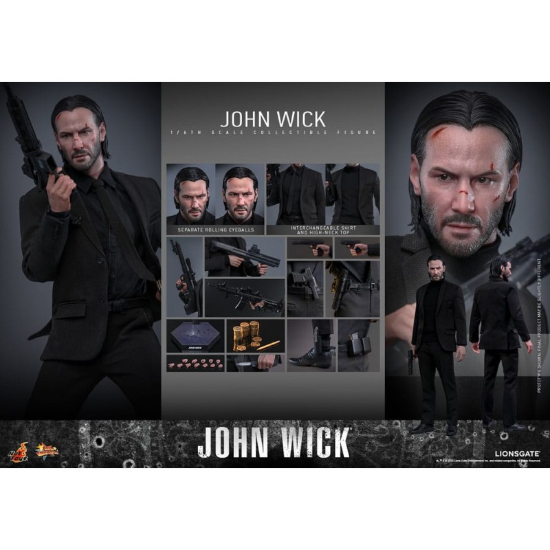 Hot Toys John Wick: John Wick 1/6 Scale Figure 31 cm