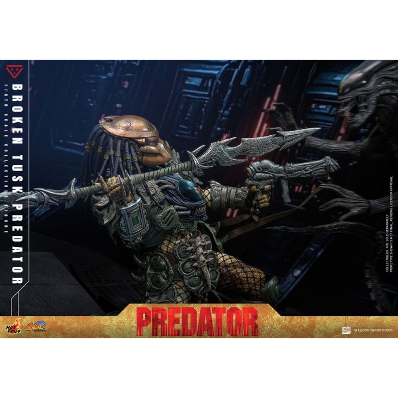 Hot Toys Alien vs. Predator: Broken Tusk Predator 1/6 Scale