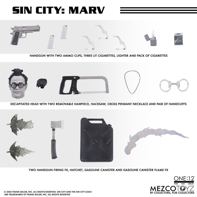Sin City: Marv One:12 Action Figure 17 cm