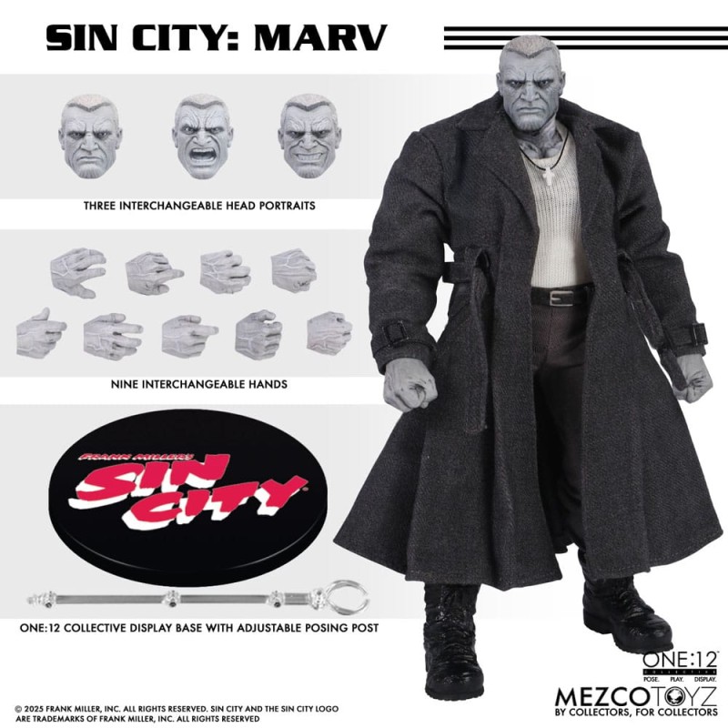 Sin City: Marv One:12 Action Figure 17 cm