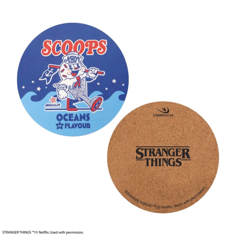 Stranger Things: Scoops Ahoy Coaster 4-Pack