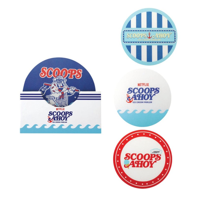 Stranger Things: Scoops Ahoy Coaster 4-Pack