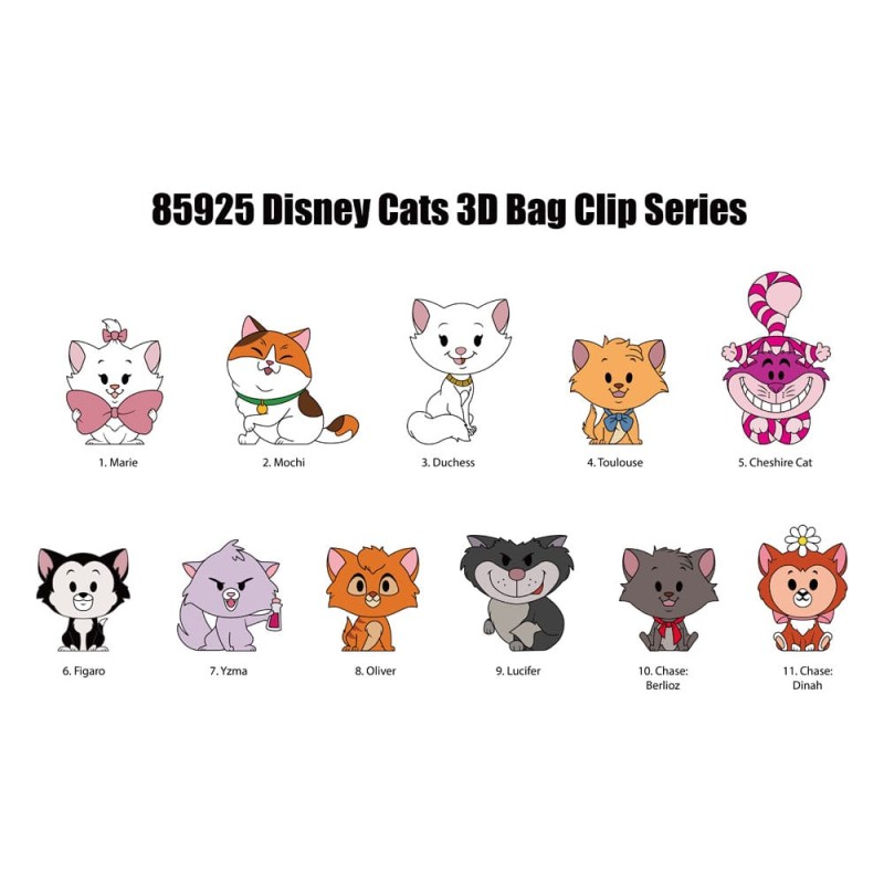 Disney: Disney Cats Mystery 3D Bag Clip (1 stuk - 1 piece)