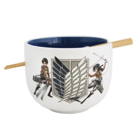 Attack on Titan: Ramen Bowl with Chopsticks (Survey Corps)