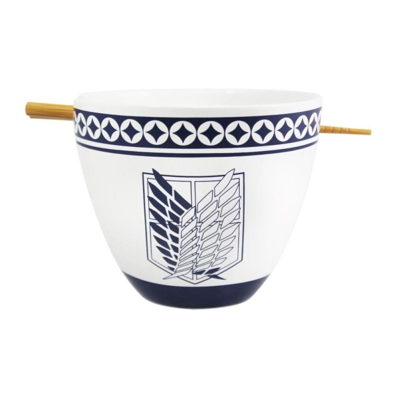 Attack on Titan: Ramen Bowl with Chopsticks (Emblem)