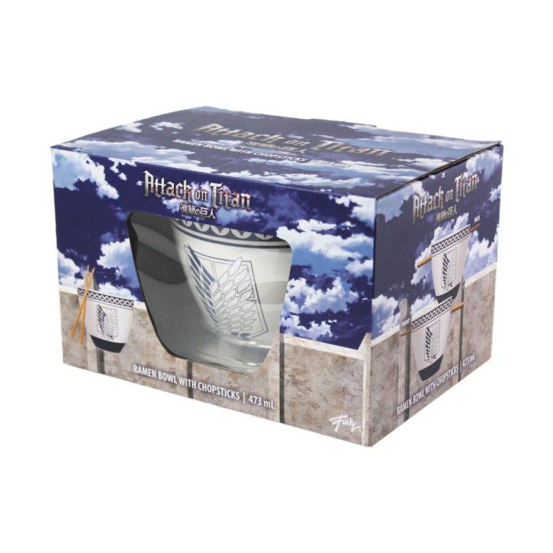 Attack on Titan: Ramen Bowl with Chopsticks (Emblem)