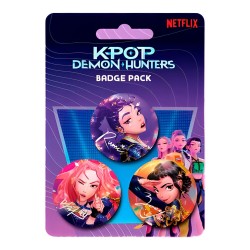 KPop Demon Hunters: Buttons 3-Pack